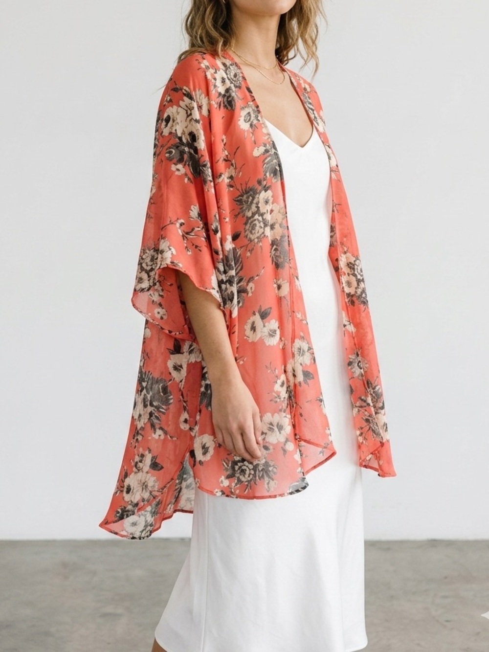 Emory Park Pink Floral V-Neck Blouse